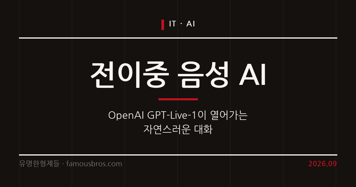GPT-Live-1: 전이중 음성 AI로 구현되는 자연스러운 대화 경험 커버 이미지
