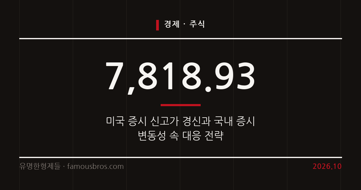 미국 증시 신고가 경신과 국내 증시 변동성 속 10월 투자 전략 커버 이미지