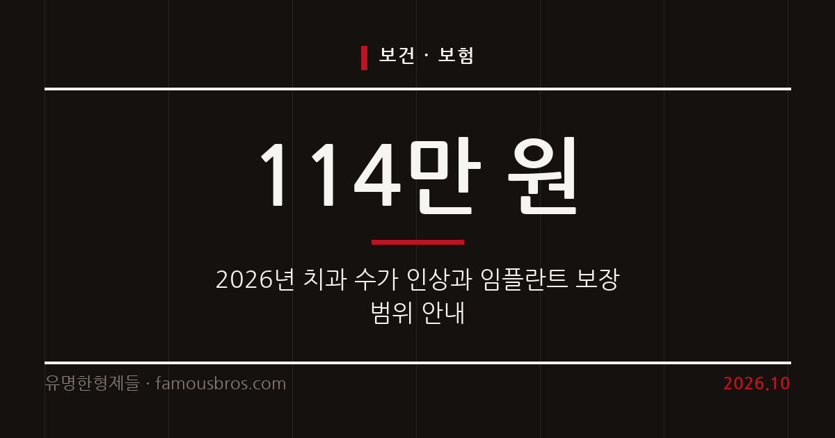 고령층 임플란트 건보 확대와 치아보험 보장 기준 분석 커버 이미지