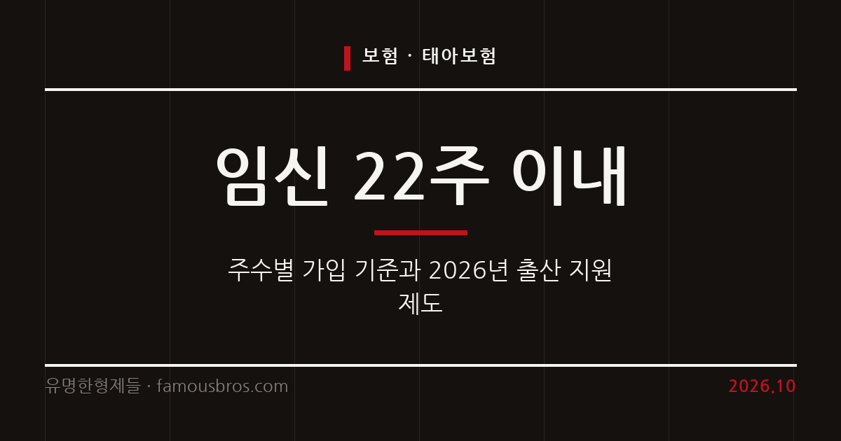 태아보험 가입 시기와 필수 보장 항목 및 2026년 정부 출산 지원 제도 정리 커버 이미지