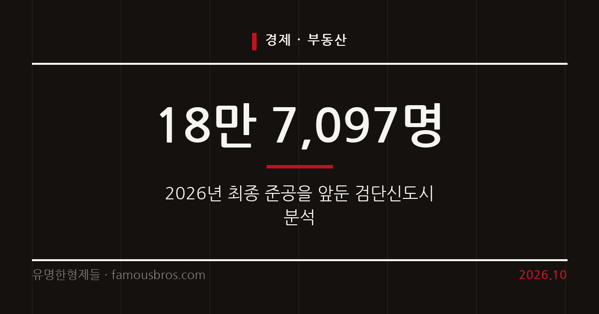 검단신도시 2026년 최종 준공 앞두고 젊은 도시로 부상하다 커버 이미지