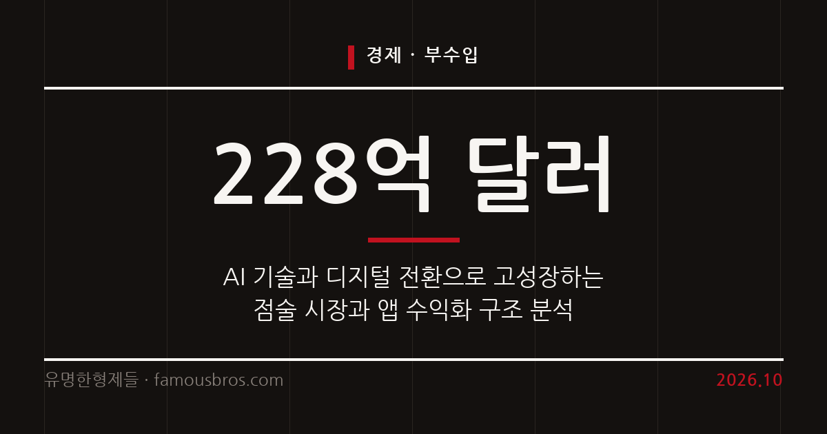 글로벌 점술 시장의 성장과 AI 사주 앱을 통한 부수입 창출 분석 커버 이미지